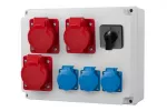 Rozdzielnica R-310 - gniazda 3x32A 5p, 3x250V, 0/1 (63A) IP44