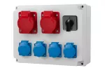 Rozdzielnica R-310 - gniazda 2x16A5p, 4x250V, L/P (32A) IP44
