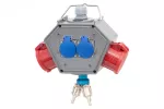 Rozdzielnica POLYBOX - gniazda 2x16A 5p, 2x230V + 3x AIR IP44