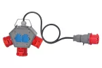 Rozdzielnica POLYBOX - gniazda 3x16A 5p, 2x230V, wtyczka 16A 5p, OW 5x2,5mm² /10m/ IP44
