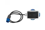 Rozdzielnica PARMA - gniazda 3x230V, wtyczka 16A 3p, OW 3x2,5mm² /15m/ IP44