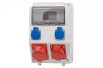 Rozdzielnica CAJA 9M - gniazda 2x16A 5p, 2x230V IP44
