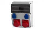 Rozdzielnica CAJA 12M - gniazda 2x32A 5p, 2x230V IP44