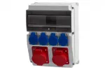 Rozdzielnica CAJA 12M - gniazda 16A 5p, 32A 5p, 4x230V IP44