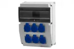 Rozdzielnica CAJA 12M - gniazda 6x230V IP44