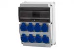Rozdzielnica CAJA 12M - gniazda 8x230V IP44