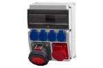 Rozdzielnica CAJA 12M - gniazda 32/5, 63A 5p, 4x230V IP44