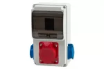 Rozdzielnica ULISSE 6M MINI - gniazda 32A 5p, 2x230V IP44