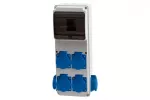 Rozdzielnica ULISSE 6M MIDI - gniazda 6x230V IP44