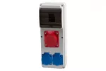 Rozdzielnica ULISSE 6M MIDI - gniazda 32A 5p, 2x230V IP44