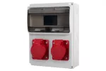 Rozdzielnica ULISSE 11M - gniazda 2x16A 5p IP44