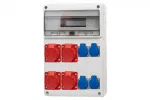 Rozdzielnica LEGATO 16M - gniazda 4x32A 5p, 4x230V IP44