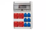 Rozdzielnica LEGATO 16M - gniazda 2x16A 5p, 2x32A 5p, 6x230V IP44