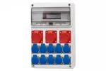 Rozdzielnica LEGATO 16M - gniazda 16A 5p, 2x32A 5p, 10x230V IP44
