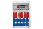 Rozdzielnica LEGATO 16M - gniazda 2x16A 5p, 32A 5p, 10x230V IP44