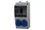 Rozdzielnica LAGO 5M - gniazda 2x230V IP44