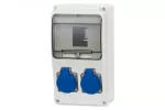 Rozdzielnica LAGO 6M - gniazda 2x230V IP44