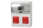Rozdzielnica LAGO 11M - gniazda 2x16A 5p IP44