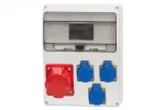 Rozdzielnica LAGO 11M - gniazda 32A 5p, 3x230V IP44