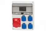 Rozdzielnica LAGO 11M - gniazda 16A 5p, 4x230V IP44