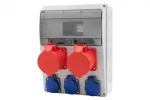 Rozdzielnica LAGO 11M - gniazda proste 2x32/5, 3x230V IP44