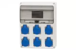 Rozdzielnica LAGO 11M - gniazda 6x230V IP44