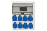 Rozdzielnica LAGO 11M - gniazda 8x230V IP44