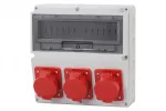 Rozdzielnica LAGO 14M - gniazda 2x16A 5p, 32A 5p IP44