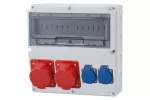 Rozdzielnica LAGO 14M - gniazda 2x32A 5p, 2x230V IP44