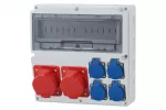 Rozdzielnica LAGO 14M - gniazda 2x16A 5p, 4x230V IP44