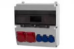 Rozdzielnica LAGO 17M - gniazda 2x32A 5p, 3x230V IP44
