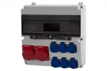 Rozdzielnica LAGO 17M - gniazda 2x32A 5p, 6x230V IP44