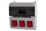 Rozdzielnica LAGO 17M - gniazda 2x16A 5p, 32A 5p IP44