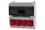 Rozdzielnica LAGO 17M - gniazda 4x16A 5p IP44