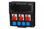 Rozdzielnica LIDO 18M - gniazda 2x16A 5p, 32A 5p, 4x230V IP44