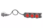 Rozdzielnica TRIBOX - gniazda 3x32A 5p, wtyczka 32A 5p, OPD 5x4mm² /5m/ IP65