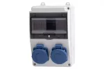 Rozdzielnica LAGO 7M - gniazda 2x230V IP65