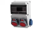 Rozdzielnica LAGO 10M - gniazda 2x32A 5p, 2x230V IP65
