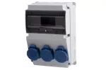 Rozdzielnica LAGO 10M - gniazda 3x230V IP65
