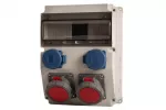 Rozdzielnica CAJA 12M - gniazda 16A 5p, 32A 5p, 2x230V IP65