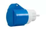 Adapter kempingowy wtyk 230V, gniazdo 16A 3p IP44