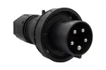 Wtyczka siłowa 63A 5p czarna IP67