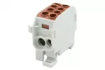 Zacisk HLS 125A-2 (1x35,1x25 / 1x35,1x25) - brązowy IP20
