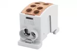 Zacisk HLK 125A-2 (1x35,1x25 / 1x35,1x25) - brązowy IP20