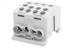 Zacisk HLK 100A-4 (1x25,3x16 / 1x25,3x16) - szary IP20
