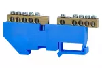 Listwa ochronna 2x5-modułowa 2x5x16mm² - niebieska