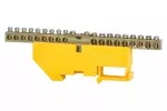 Listwa ochronna 18-modułowa 18x16mm², 1x35mm² - żółta