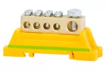 Zacisk ochronny 1x25mm² / 4x10mm² - żółto/zielony