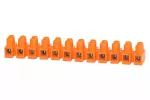 Listwa zaciskowa 12 torowa 4 mm² pomarańczowa
