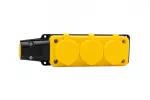 Listwa gumowa 3x230V 16A żółta IP54